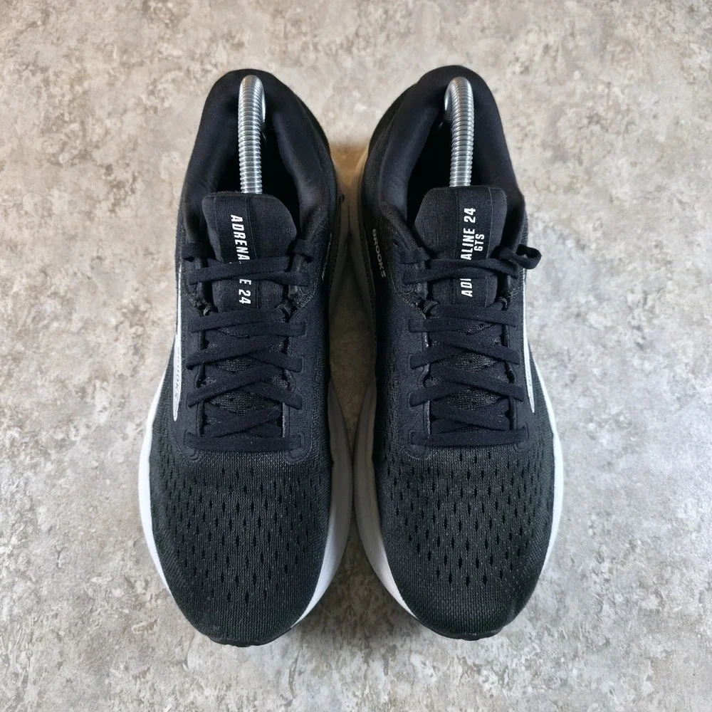Brooks Adrenaline GTS 24 Mens 8‎ / Womens 9.5 Black Running Shoes 1104371D087